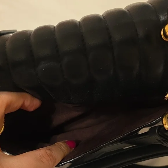 Coach Black Quilted Top Handle Shoulder Bag - Picture 5 of 9